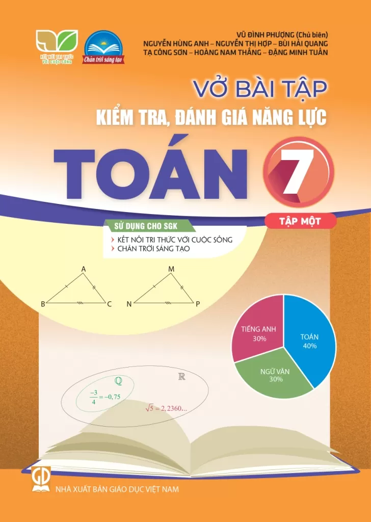 VỞ BÀI TẬP KIỂM TRA, ĐÁNH GIÁ NĂNG LỰC TOÁN LỚP 7 - TẬP 1 (Sử dụng cho SGK Kết nối tri thức, Chân trời sáng tạo)